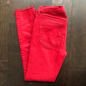 Free People Button Up Jeans, Size W 27